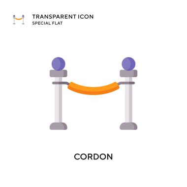 Vektör simgesi kordonu. Düz çizim. EPS 10 vektörü.