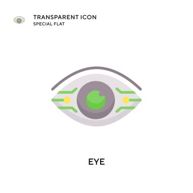 Göz vektör simgesi. Düz çizim. EPS 10 vektörü.