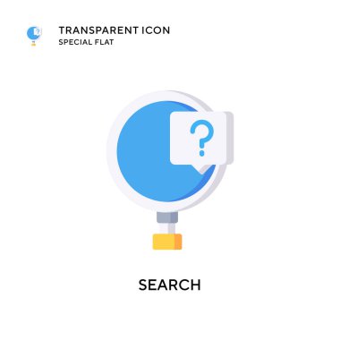 Arama vektör simgesi. Düz çizim. EPS 10 vektörü.