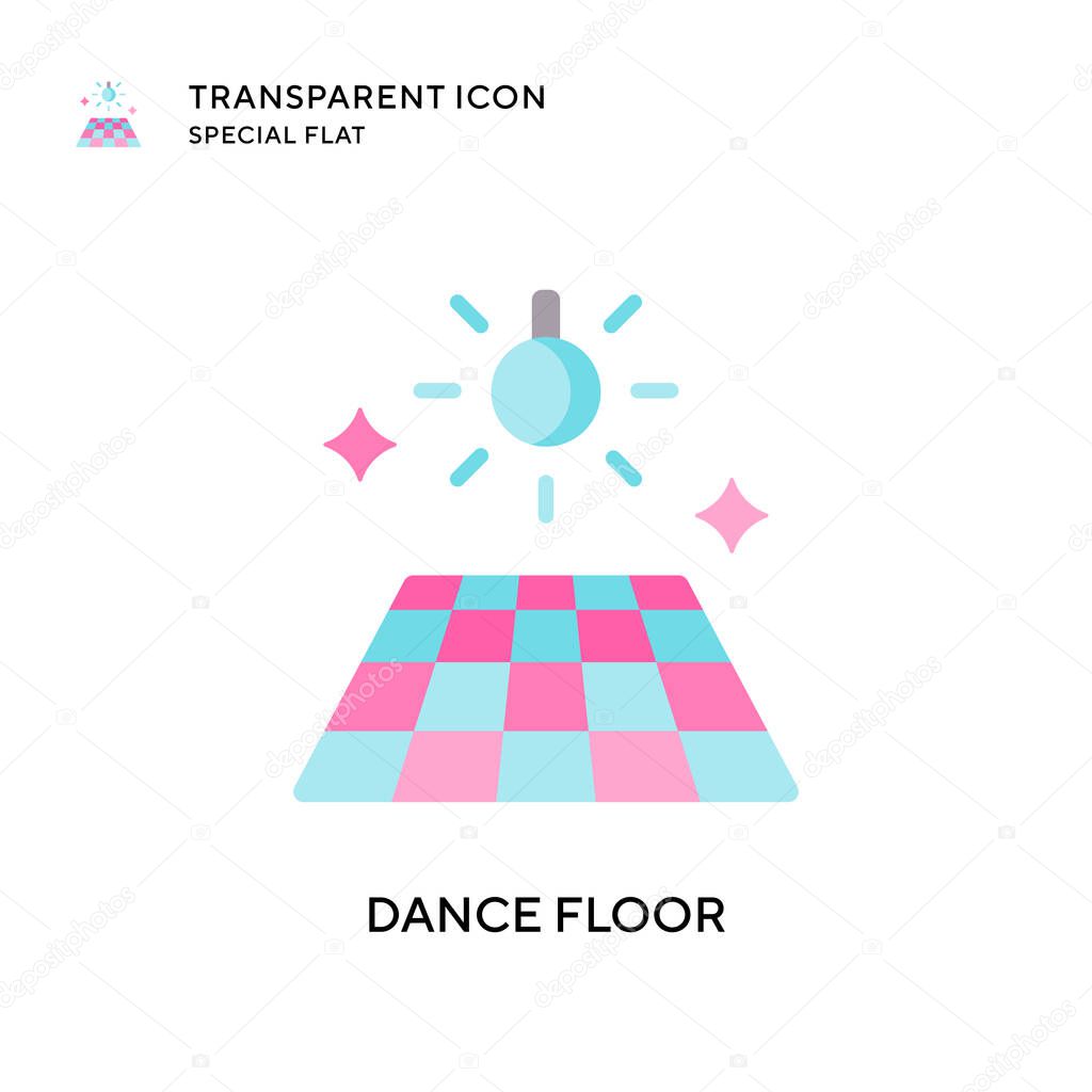 Dance floor vector icon. Flat style illustration. EPS 10 vector.