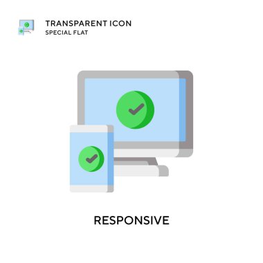 Karşılık vektör simgesi. Düz çizim. EPS 10 vektörü.