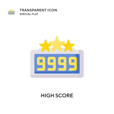 Yüksek puanlı vektör simgesi. Düz çizim. EPS 10 vektörü.