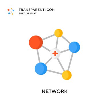Ağ vektör simgesi. Düz çizim. EPS 10 vektörü.