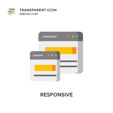 Karşılık vektör simgesi. Düz çizim. EPS 10 vektörü.