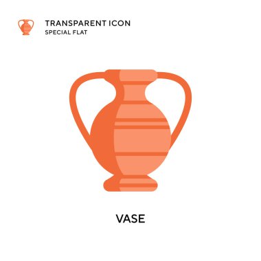 Vazo vektör simgesi. Düz çizim. EPS 10 vektörü.