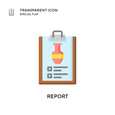 Vektör simgesini rapor et. Düz çizim. EPS 10 vektörü.