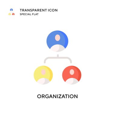 Organizasyon vektör simgesi. Düz çizim. EPS 10 vektörü.