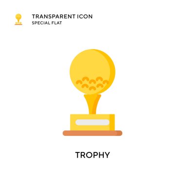 Ödül vektör simgesi. Düz çizim. EPS 10 vektörü.