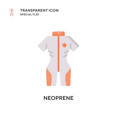 Neoprene vektör simgesi. Düz çizim. EPS 10 vektörü.