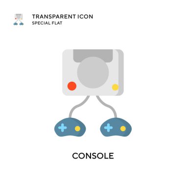 Konsol vektör simgesi. Düz çizim. EPS 10 vektörü.