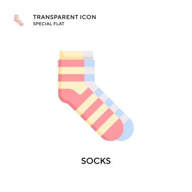 Çorap vektör ikonu. Düz çizim. EPS 10 vektörü.