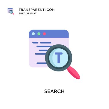 Arama vektör simgesi. Düz çizim. EPS 10 vektörü.