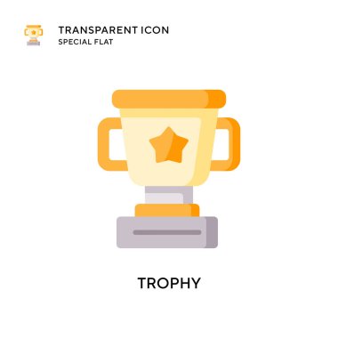 Ödül vektör simgesi. Düz çizim. EPS 10 vektörü.