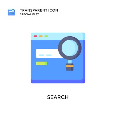 Arama vektör simgesi. Düz çizim. EPS 10 vektörü.