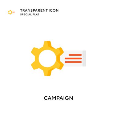 Kampanya vektör simgesi. Düz çizim. EPS 10 vektörü.
