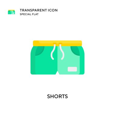 Kısa vektör simgesi. Düz çizim. EPS 10 vektörü.