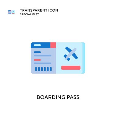 Giriş kartı vektör simgesi. Düz çizim. EPS 10 vektörü.