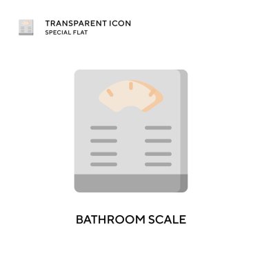 Banyo ölçekli vektör ikonu. Düz çizim. EPS 10 vektörü.