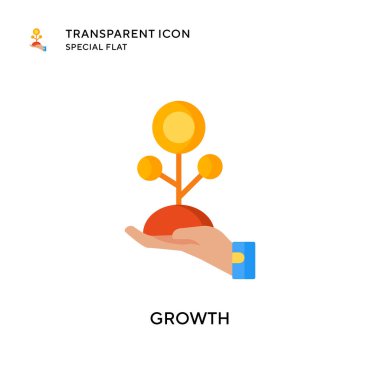 Büyüme vektör simgesi. Düz çizim. EPS 10 vektörü.