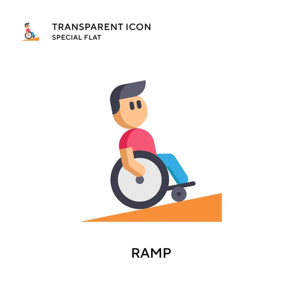 Ramp矢量图标 平面风格的插图 Eps 10病媒 — 图库矢量图片