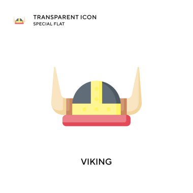 Viking vektör simgesi. Düz çizim. EPS 10 vektörü.