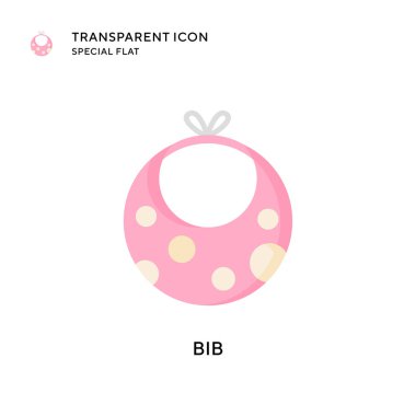 Bib vektör simgesi. Düz çizim. EPS 10 vektörü.