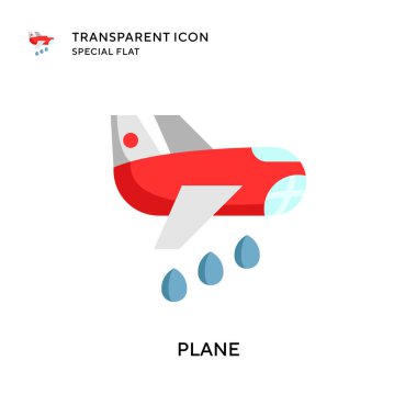 Düzlem vektör simgesi. Düz çizim. EPS 10 vektörü.