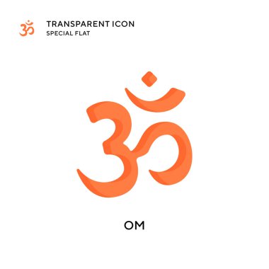 Om vektör simgesi. Düz çizim. EPS 10 vektörü.