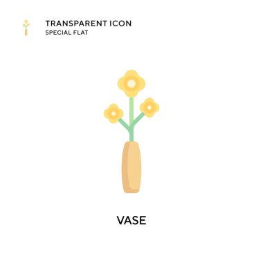 Vazo vektör simgesi. Düz çizim. EPS 10 vektörü.