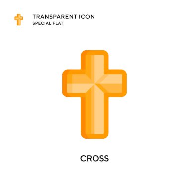 Vektör simgesi çapraz. Düz çizim. EPS 10 vektörü.