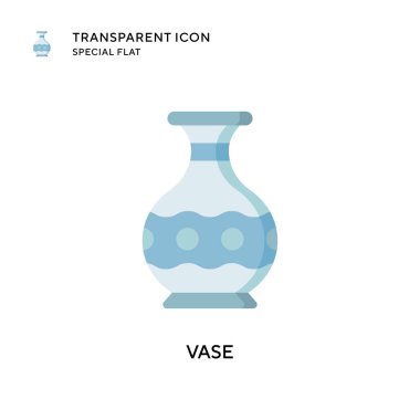 Vazo vektör simgesi. Düz çizim. EPS 10 vektörü.