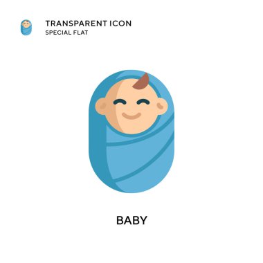 Bebek vektör ikonu. Düz çizim. EPS 10 vektörü.