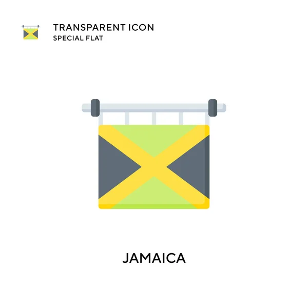 Jamaica Vector Icon Flat Style Illustration Eps Vector — Stock Vector