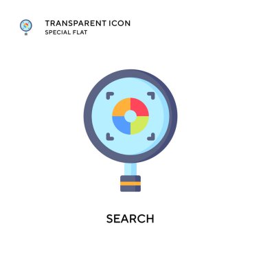 Arama vektör simgesi. Düz çizim. EPS 10 vektörü.