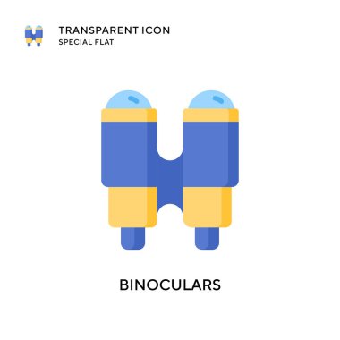 Dürbün vektör simgesi. Düz çizim. EPS 10 vektörü.