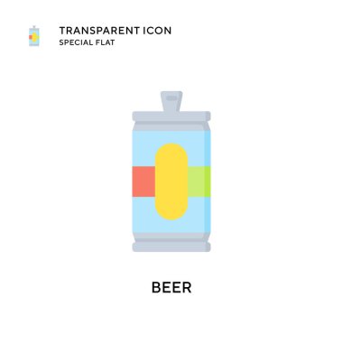 Bira vektör simgesi. Düz çizim. EPS 10 vektörü.