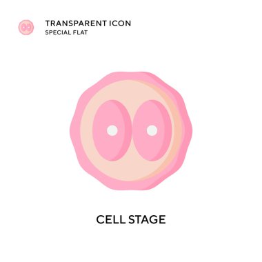 Hücre sahne vektör simgesi. Düz çizim. EPS 10 vektörü.