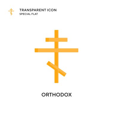 Ortodoks vektör simgesi. Düz çizim. EPS 10 vektörü.