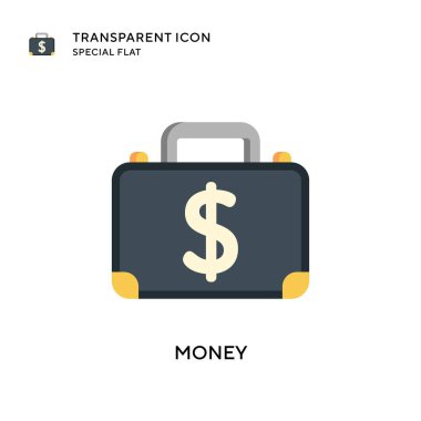 Para vektör simgesi. Düz çizim. EPS 10 vektörü.