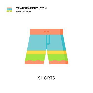 Kısa vektör simgesi. Düz çizim. EPS 10 vektörü.