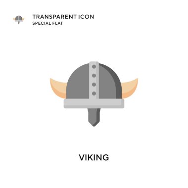 Viking vektör simgesi. Düz çizim. EPS 10 vektörü.