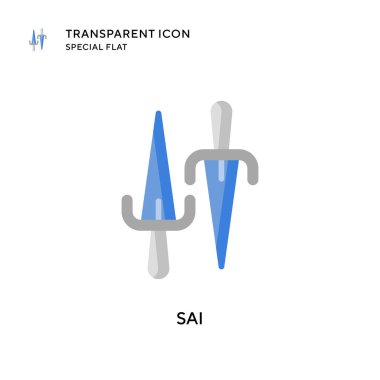 Sai vektör simgesi. Düz çizim. EPS 10 vektörü.