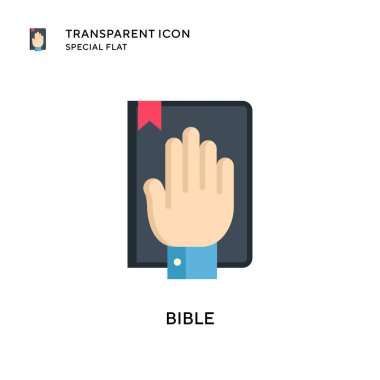 İncil vektör simgesi. Düz çizim. EPS 10 vektörü.