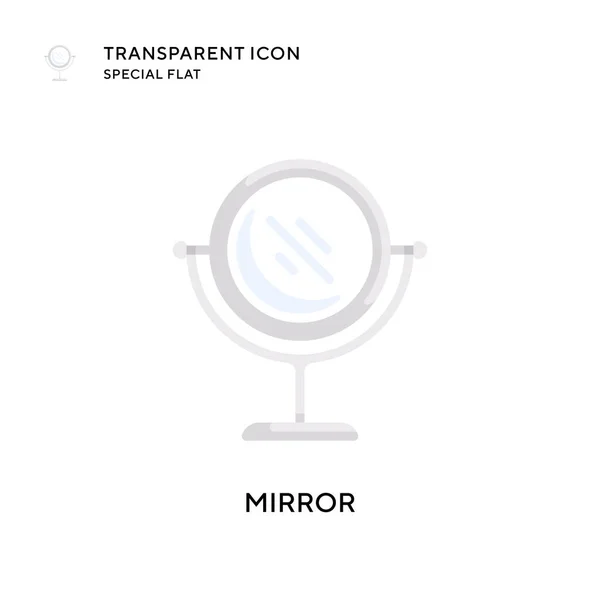 Icône Vectorielle Miroir Illustration Style Plat Vecteur Eps — Image vectorielle