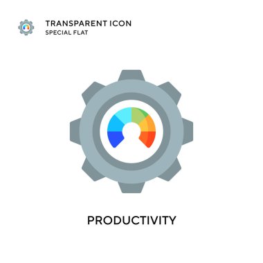 Üretkenlik vektör simgesi. Düz çizim. EPS 10 vektörü.