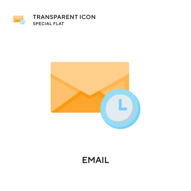 E- posta vektör simgesi. Düz çizim. EPS 10 vektörü.