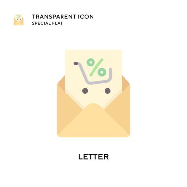 Harf vektör simgesi. Düz çizim. EPS 10 vektörü.