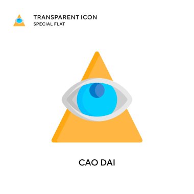 Cao dai vektör simgesi. Düz çizim. EPS 10 vektörü.