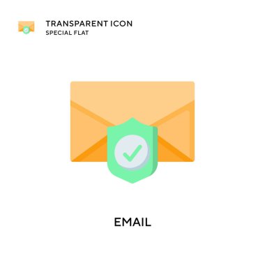 E- posta vektör simgesi. Düz çizim. EPS 10 vektörü.