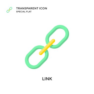 Bağlantı vektör simgesi. Düz çizim. EPS 10 vektörü.